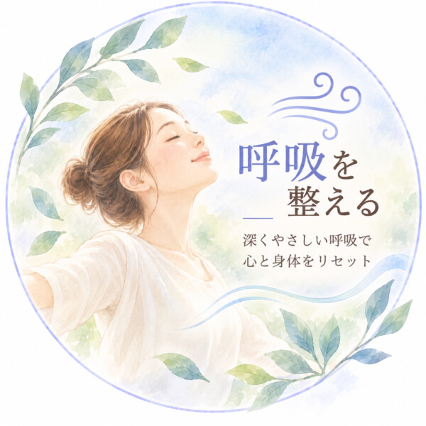 呼吸を整える